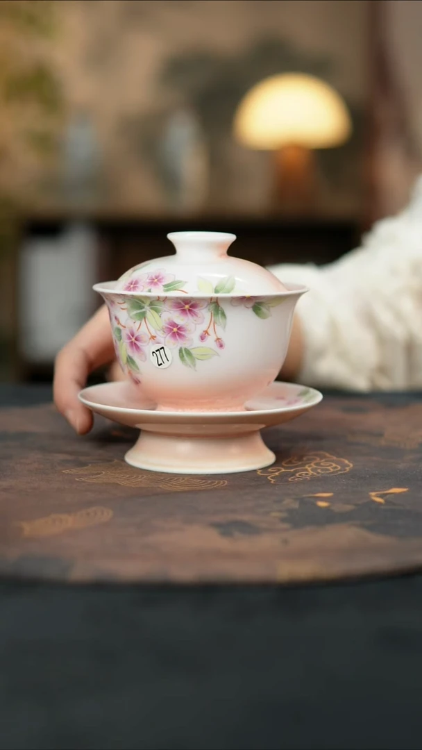 景德镇陶瓷杯碗柴烧多人