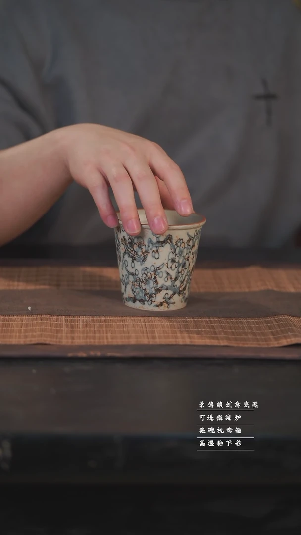 【闪购商品】杯如花手绘手作陶瓷@@615