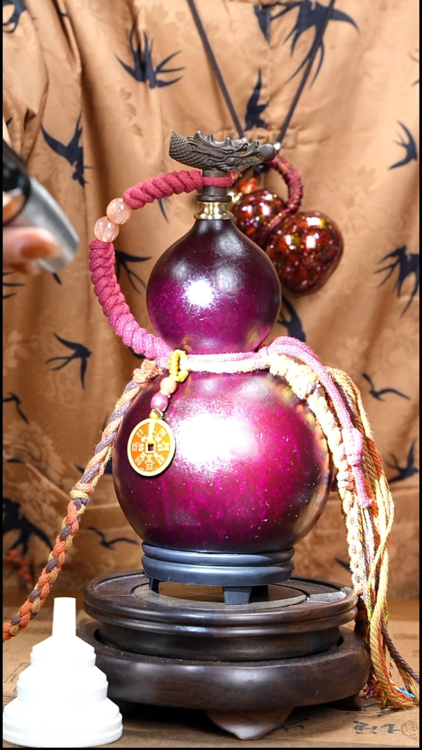 XS054藏绳款大漆酒葫芦（现货现发）