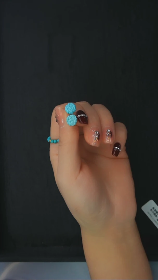 【闪购商品】绿松石耳钉银S925镶嵌发货一件