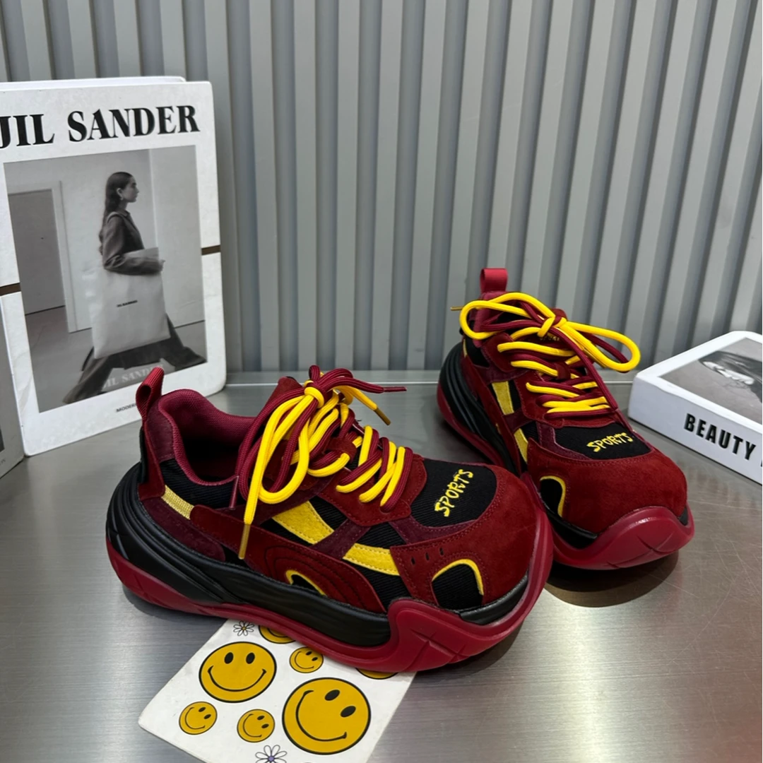 欧货网红同款小怪兽老爹鞋2025年秋季新款松糕底系带运动休闲鞋潮