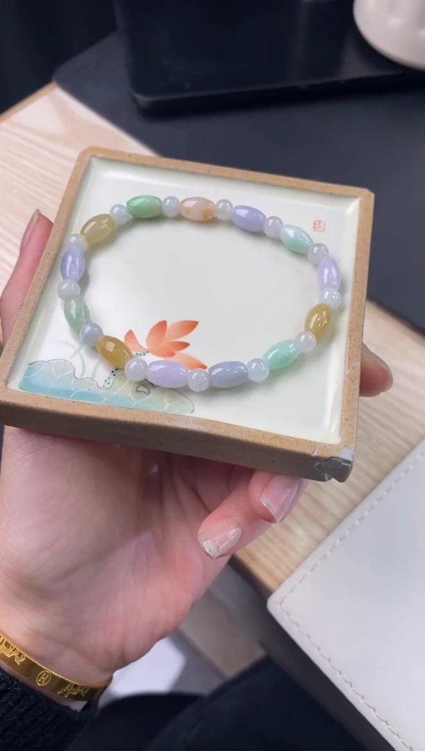 【闪购商品】翡翠手链未镶嵌手串256