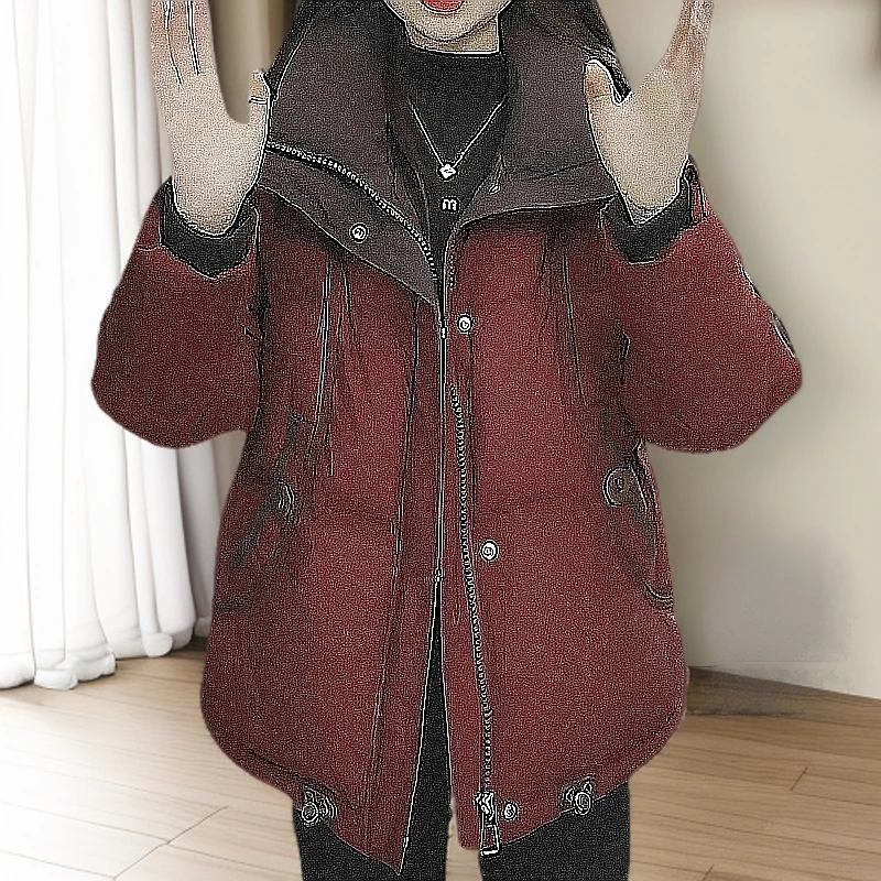 大码高级免洗时尚短款气质女2025年新款韩版宽松保暖棉服加厚外套