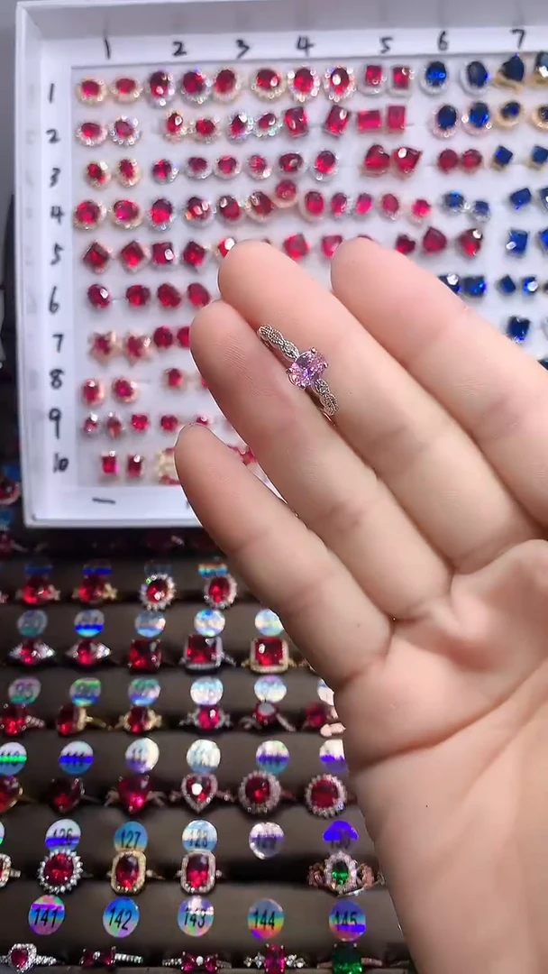 【闪购商品】蓝宝石戒指银S925镶嵌银色5.7