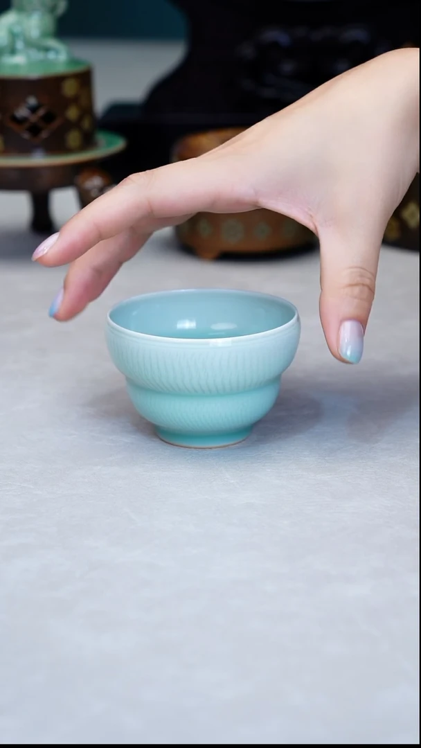 龙泉窑青瓷手工茶器包邮