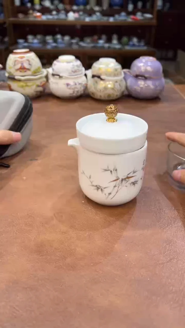 真的很便宜超好看会开片的旅行茶具