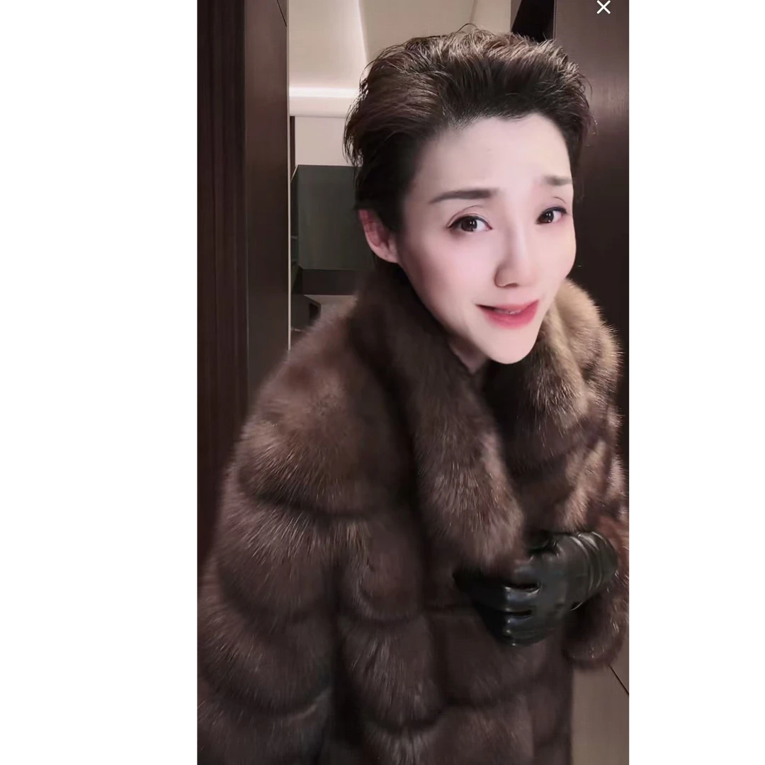 专用 俄罗斯圣彼得堡进口紫某貂 进口水貂 皮草 PC0069