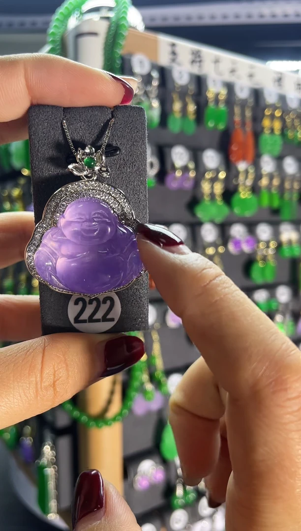 【闪购商品】翡翠耳饰银S925镶嵌222..