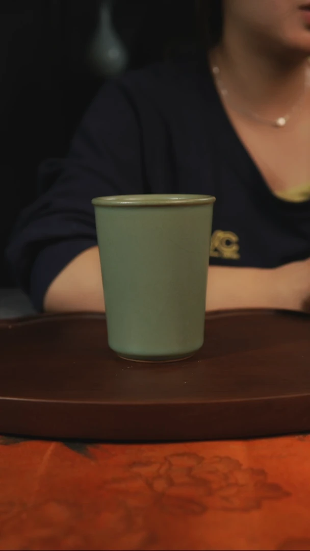 杯子中**鼎柴烧 汝州原产地原矿仿古老釉