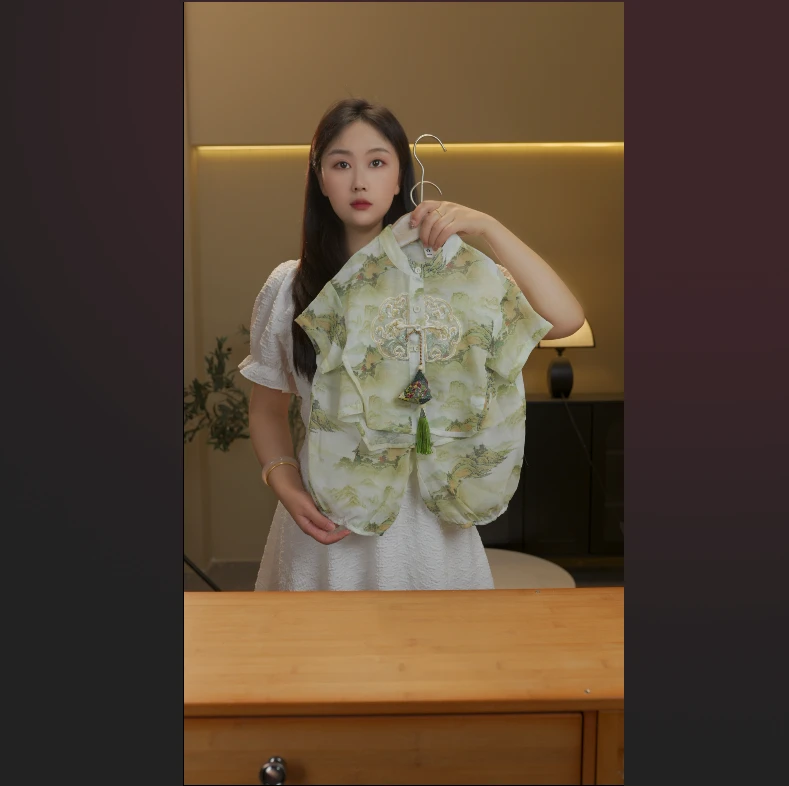 【贝知】2025新中式男女童夏季国风儿童短袖套装时尚休闲绣花两件套