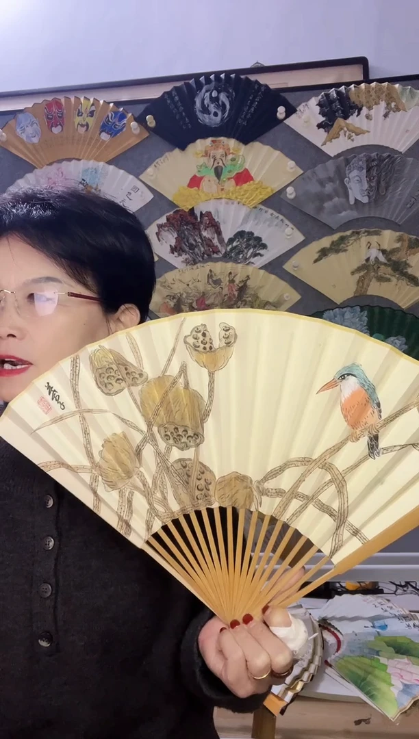 扇子九五寸十八方玉竹折扇