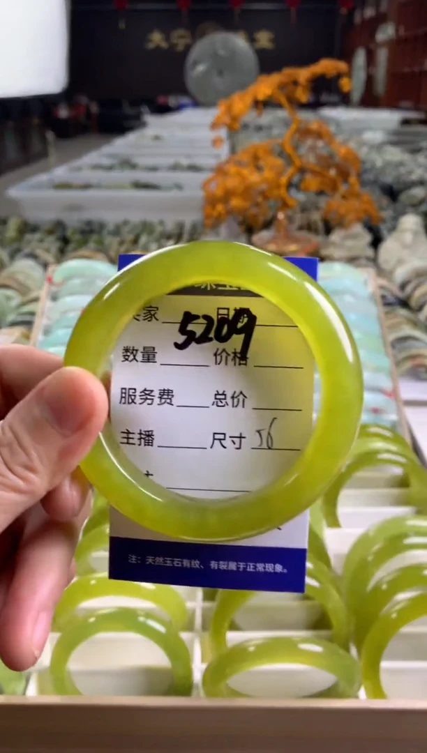 蛇纹石玉未镶嵌手镯5209