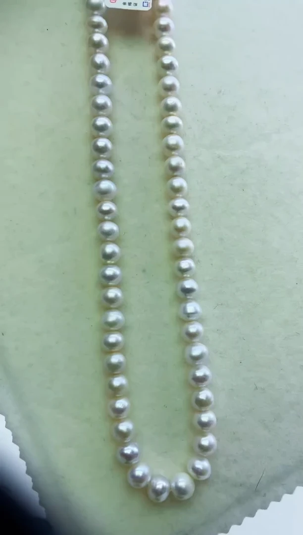未镶嵌项链淡水珍珠白色系项链