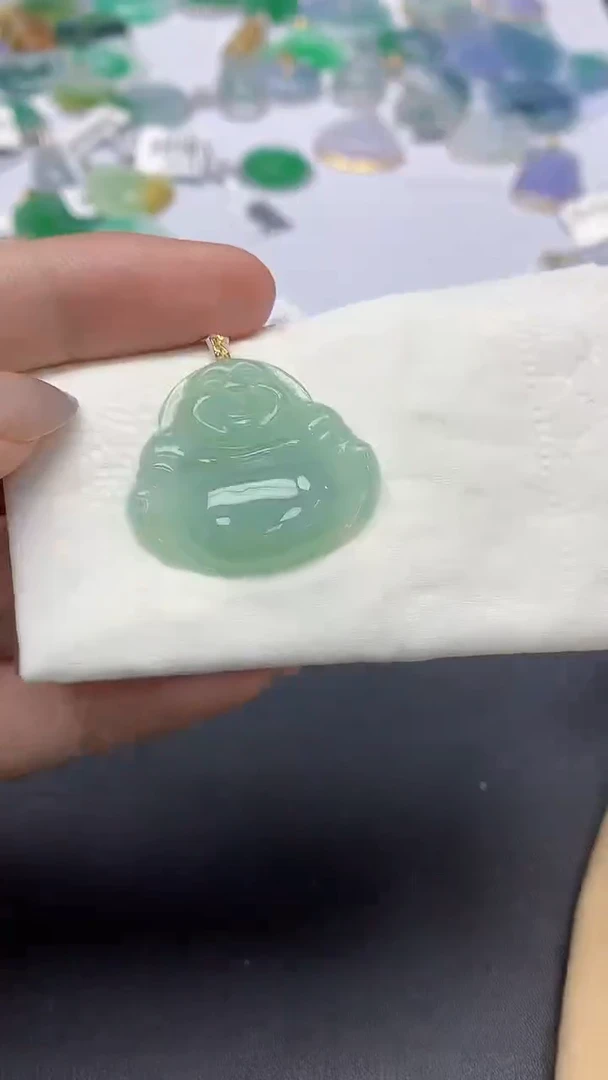 翡翠未镶嵌颈饰天然缅甸a货翡翠