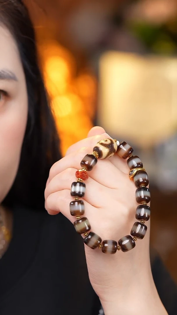 【闪购商品】玛瑙/玉髓颈饰未镶嵌Z27339xm三手串