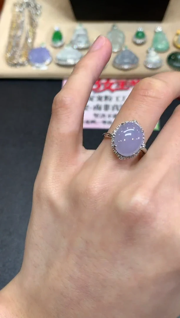 【闪购商品】翡翠戒指18K金镶嵌蛋面【无服务费】