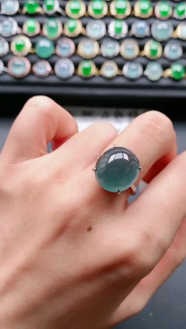 【闪购商品】翡翠戒指银S925镶嵌1111