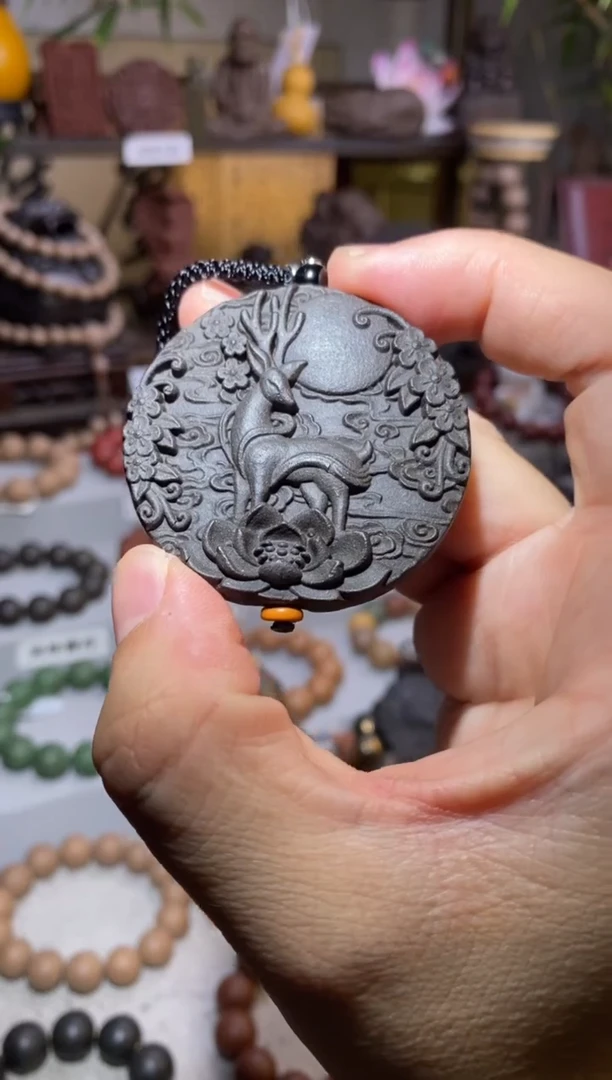 【闪购商品】泥塑内府龙涎合香牌福利-一路生花