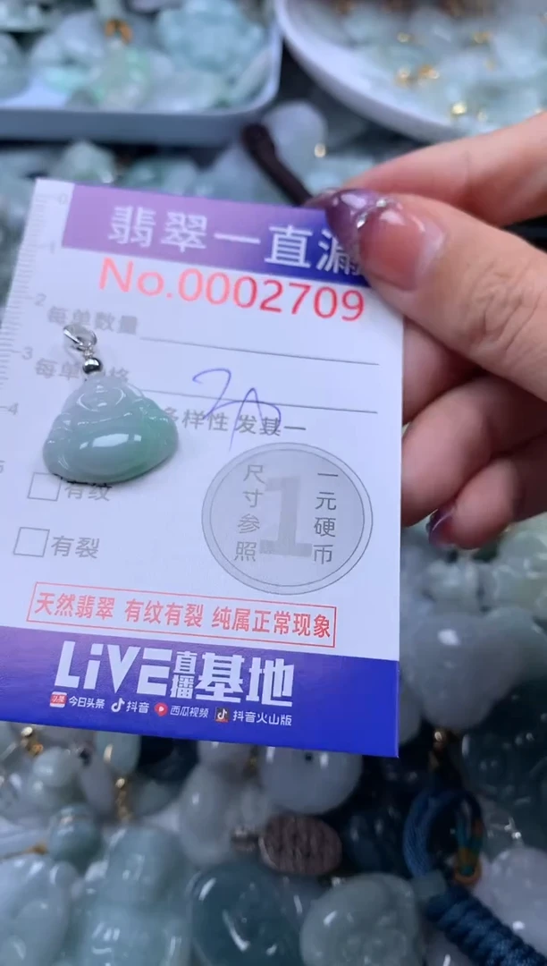 翡翠未镶嵌吊坠(不含链)2709