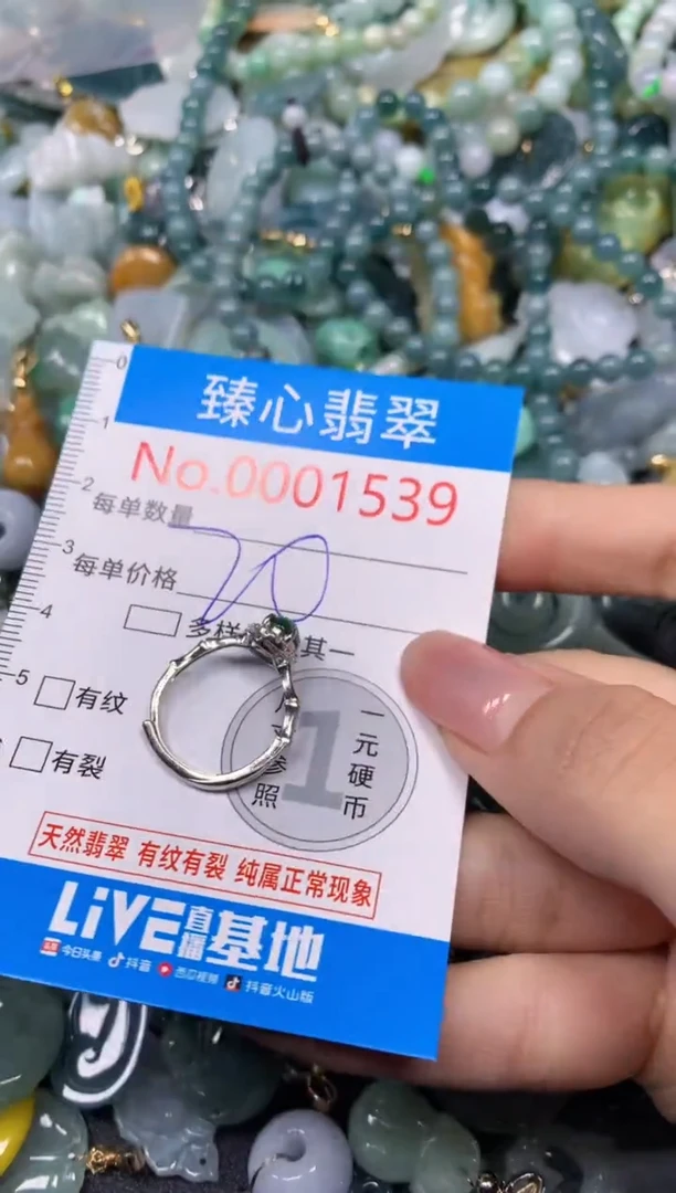 【闪购商品】翡翠颈饰未镶嵌含绳0001539