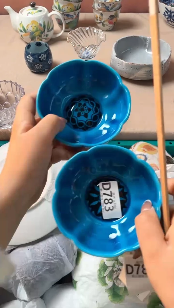 瓷片红*瓷器瓷器D783