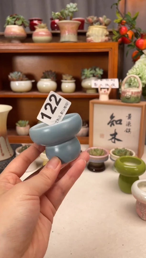 瓷片122知木小芳花盆