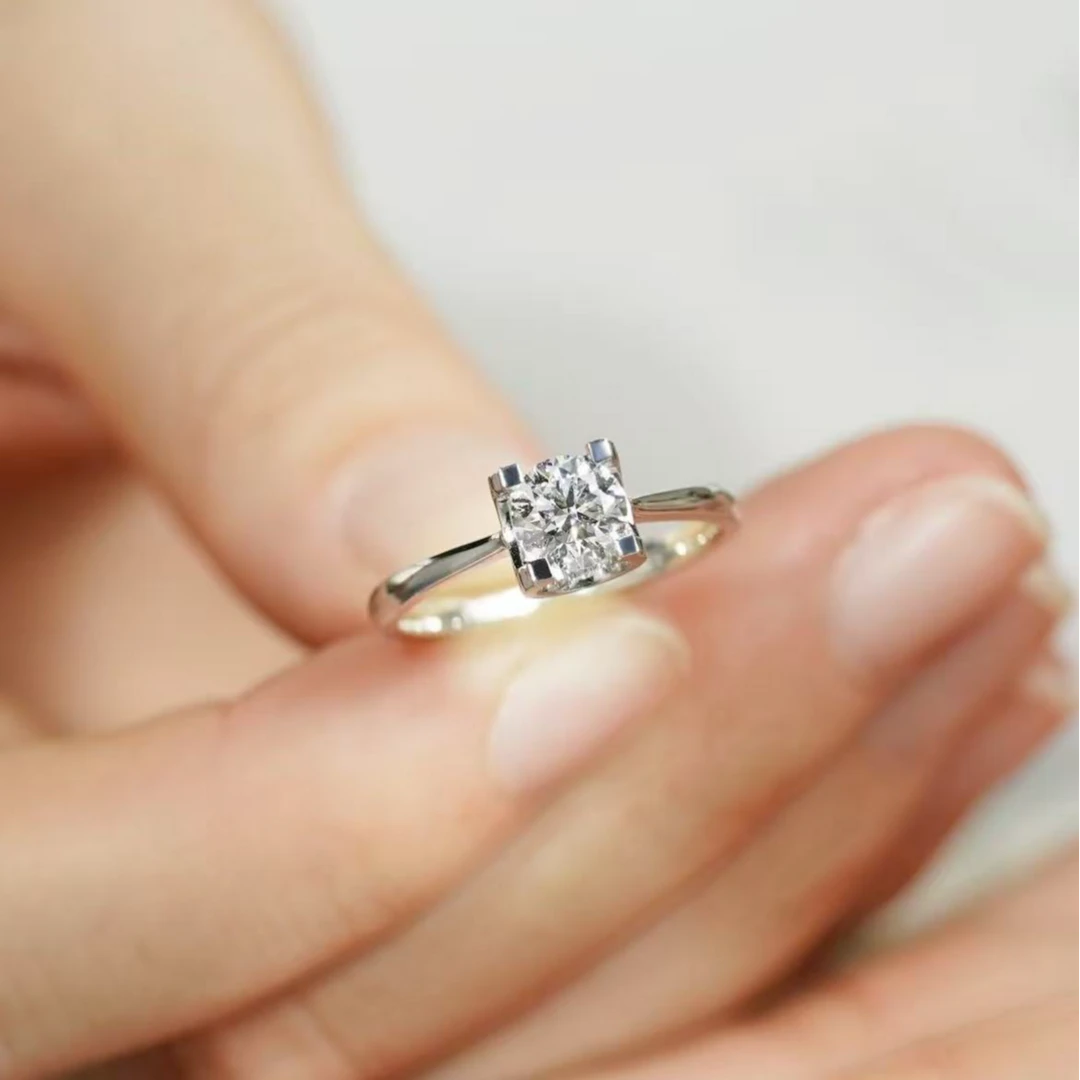 【高端定制】经典光面牛头1.0ct