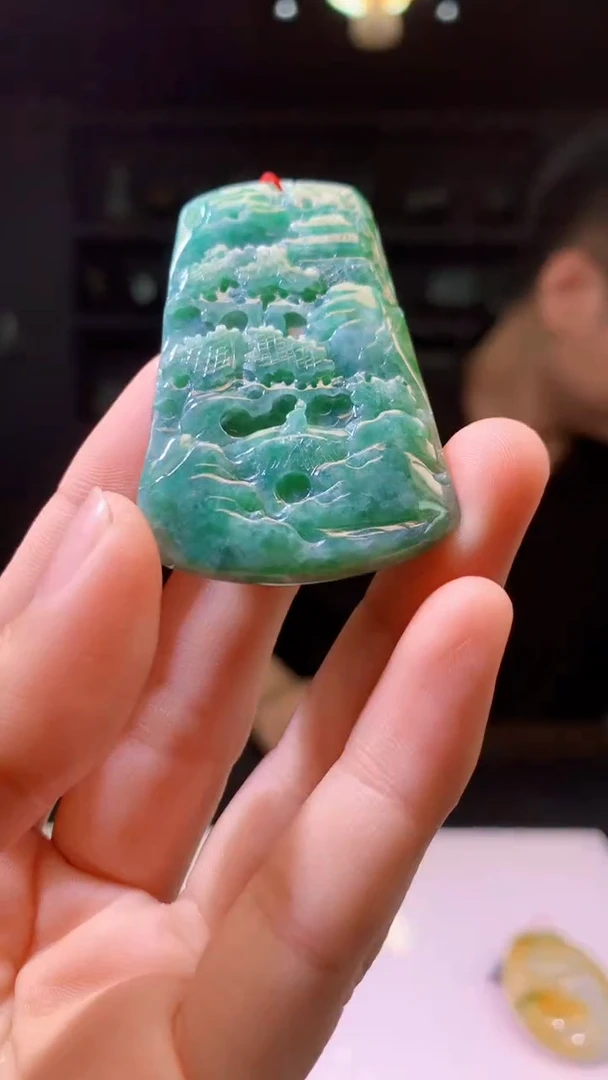 定制翡翠未镶嵌1015hm-毛货挂件10