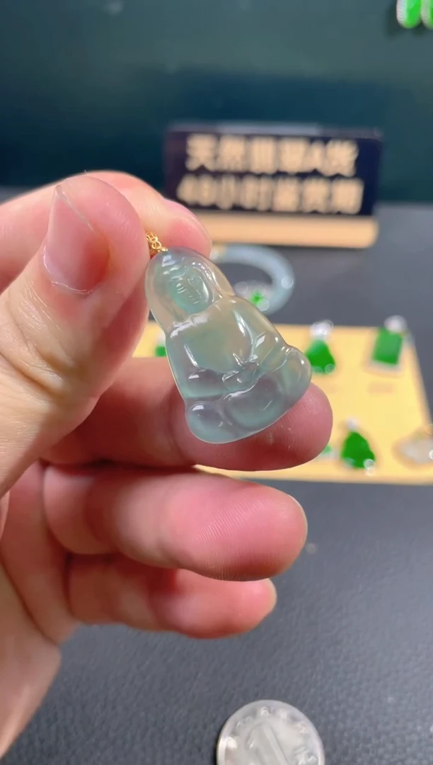 【闪购商品】翡翠颈饰18K金镶嵌翡翠