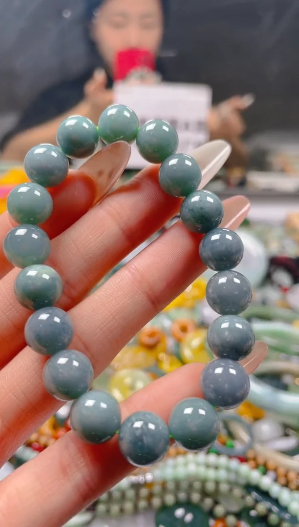 【闪购商品】翡翠颈饰未镶嵌10MM/J/翡翠A货一图一物