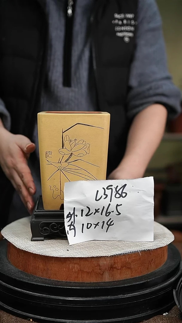 【闪购商品】紫砂花盆紫砂花盆3986+s