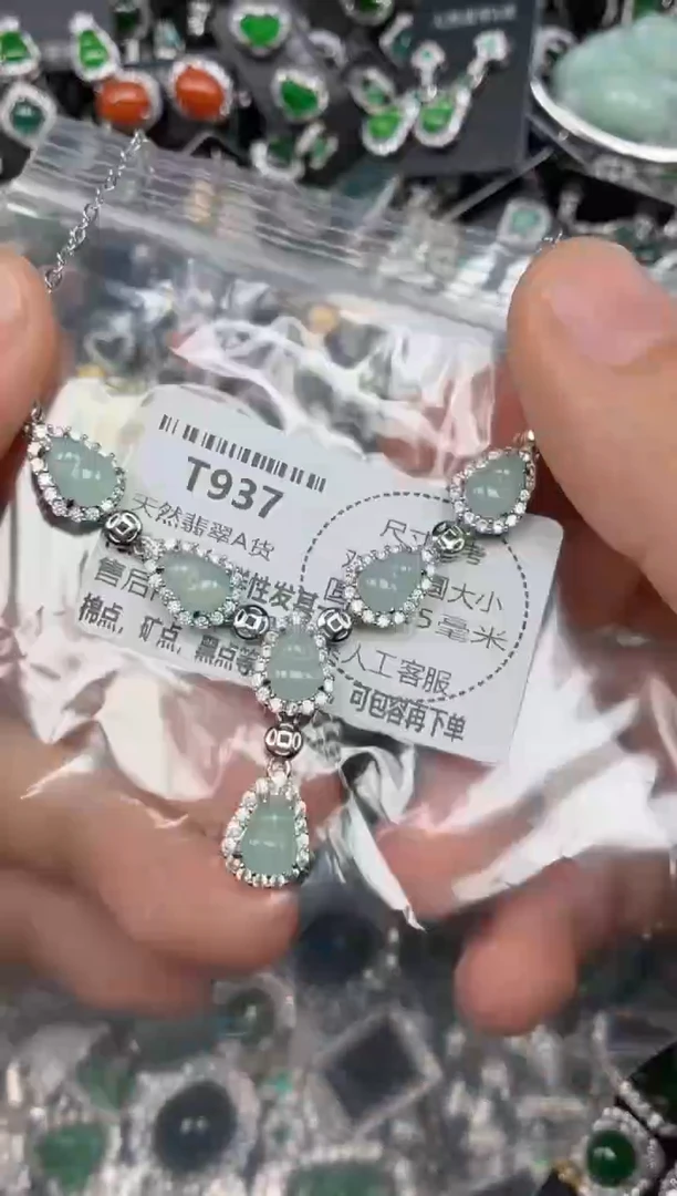 颈饰未镶嵌翡翠T937项链