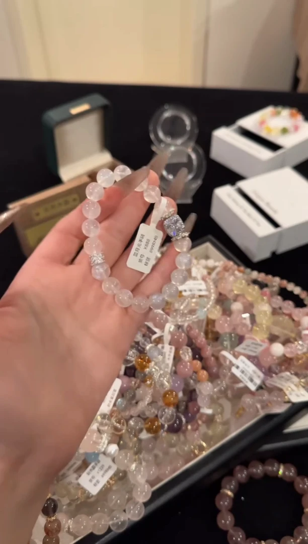 水晶手链合金蓝月光x888