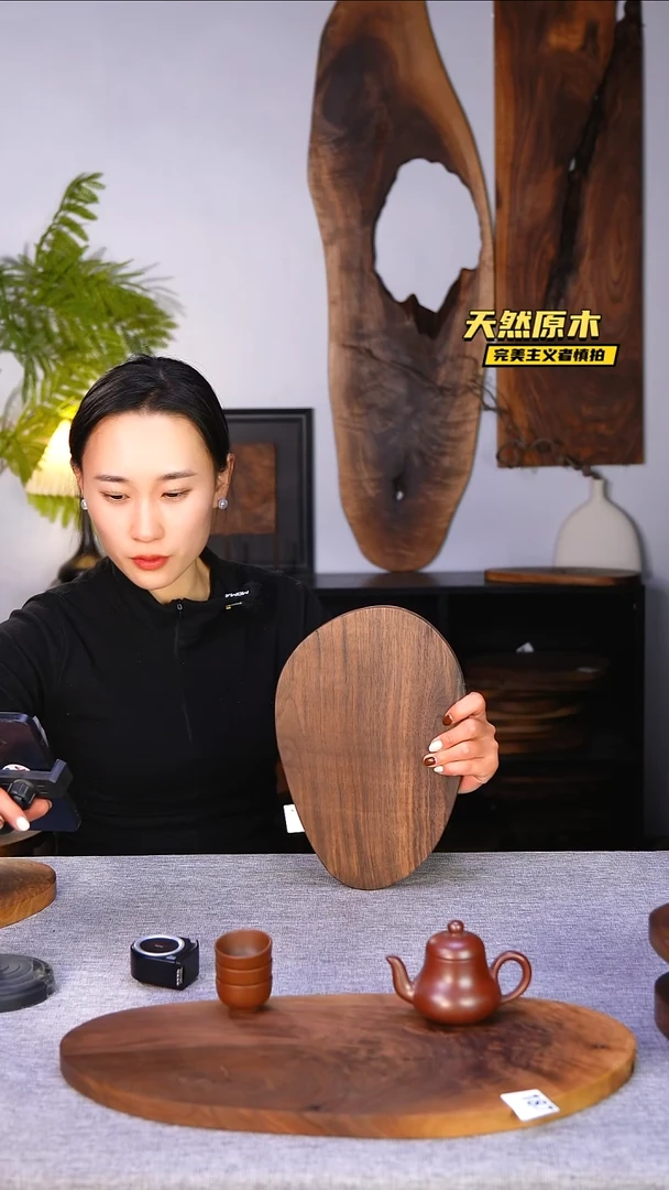 木北美黑胡桃原木.干裂疤结不属于商品质量问题完美主义者慎拍