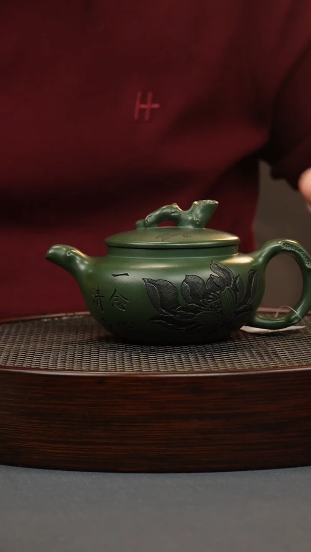 【闪购商品】紫砂茶壶绿泥仿古树桩