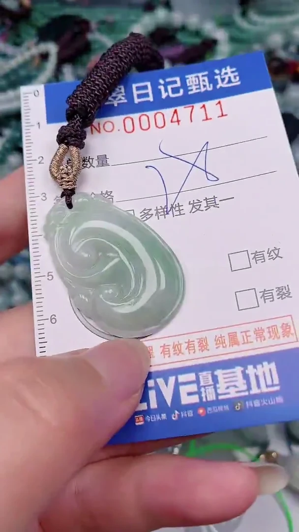翡翠未镶嵌颈饰00004711