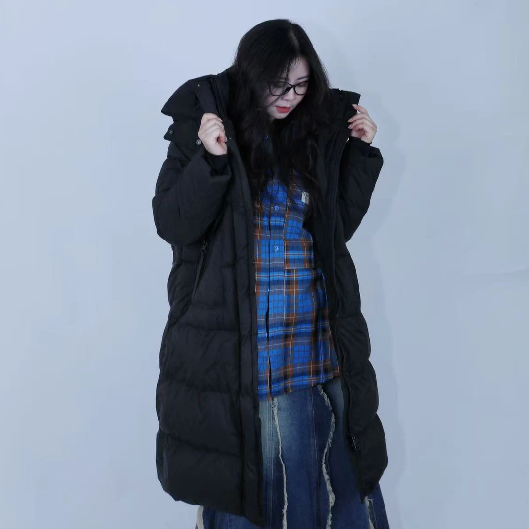 609 保暖防风大口袋连帽长款外套 FS359