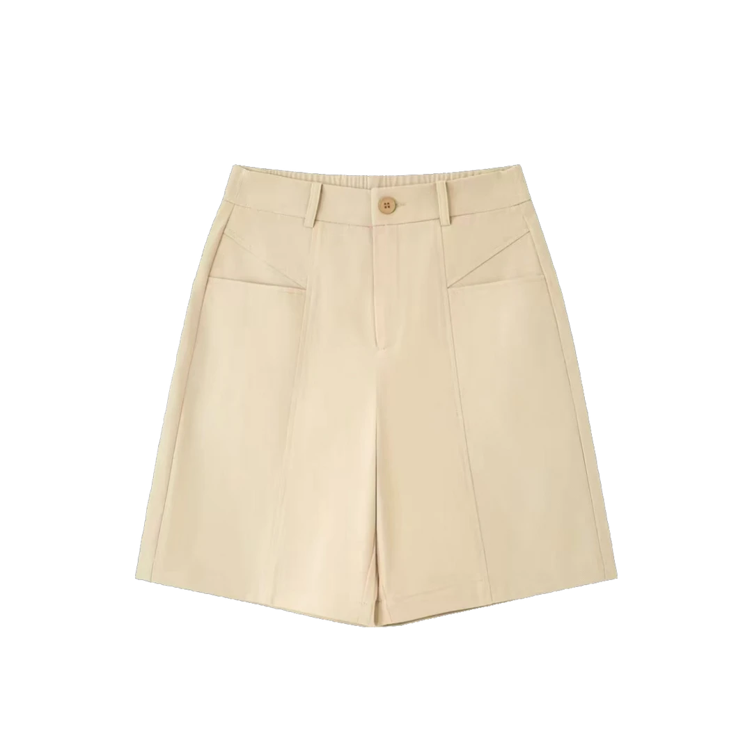 【专柜品质】高腰短裤薄款收腰显瘦西装短裤显瘦休闲裤西装五分裤