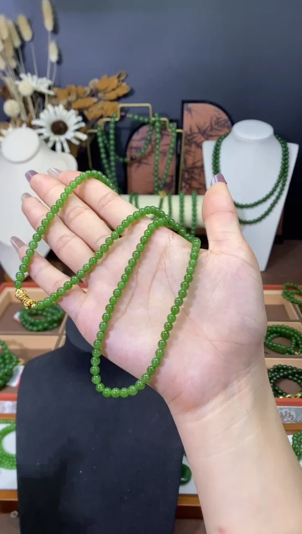 【闪购商品】和田玉（碧玉）颈饰未镶嵌4辣无黑