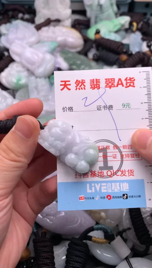 翡翠未镶嵌吊坠(不含链)1