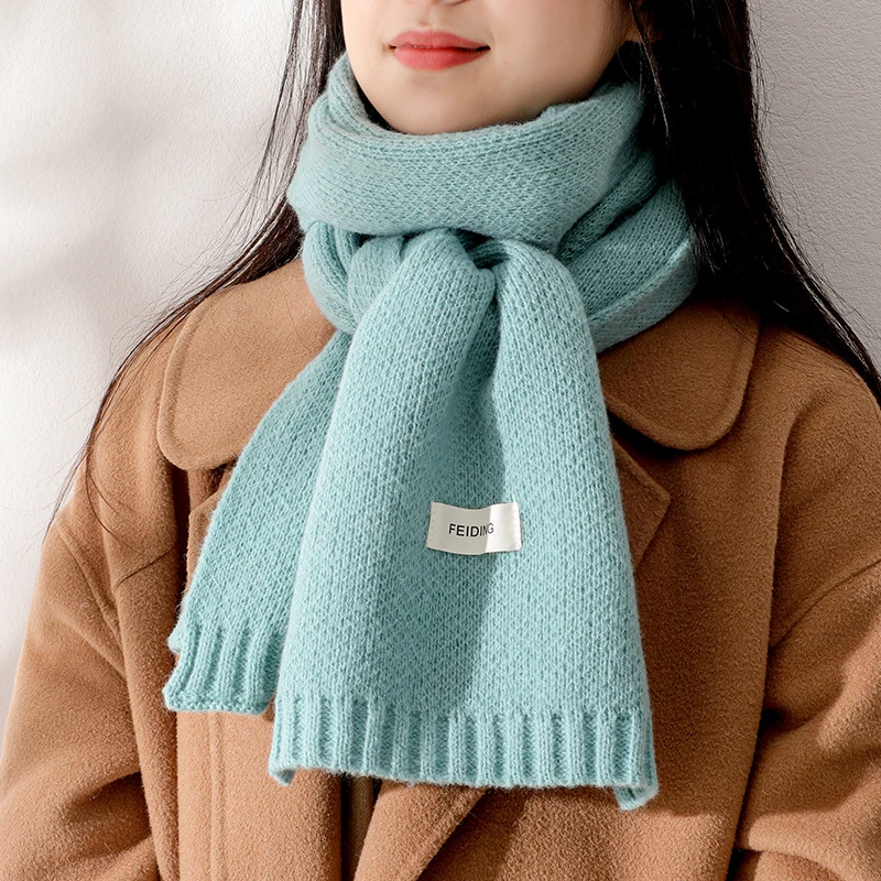 围脖情侣小围巾软糯可爱少女针织女秋冬季韩版保暖百搭学生毛线