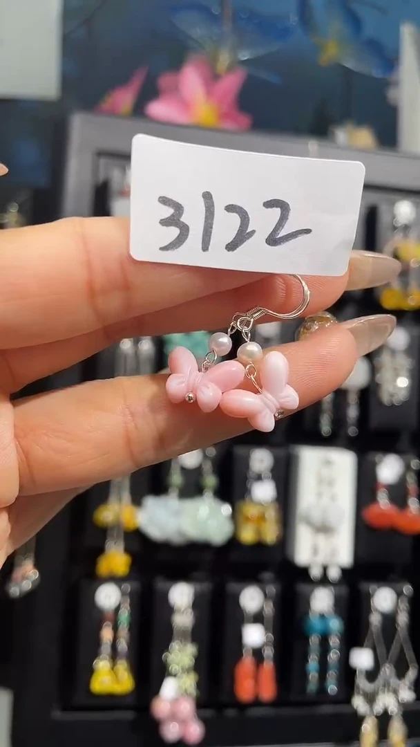 银S925镶嵌耳饰紫晶喜欢拍