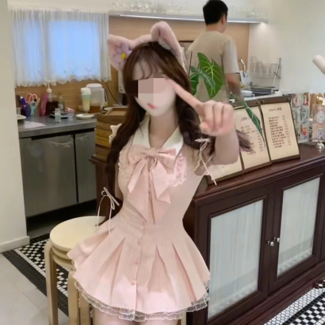 莓莓奶盖 夏季新款纯欲甜美可爱公主风小众千金清冷感设计连衣裙