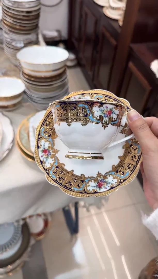 【闪购商品】瓷片1杯1碟微瑕 春节活动福利价