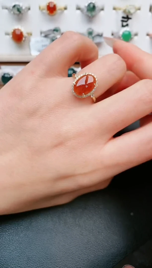 【闪购商品】翡翠戒指银S925镶嵌....