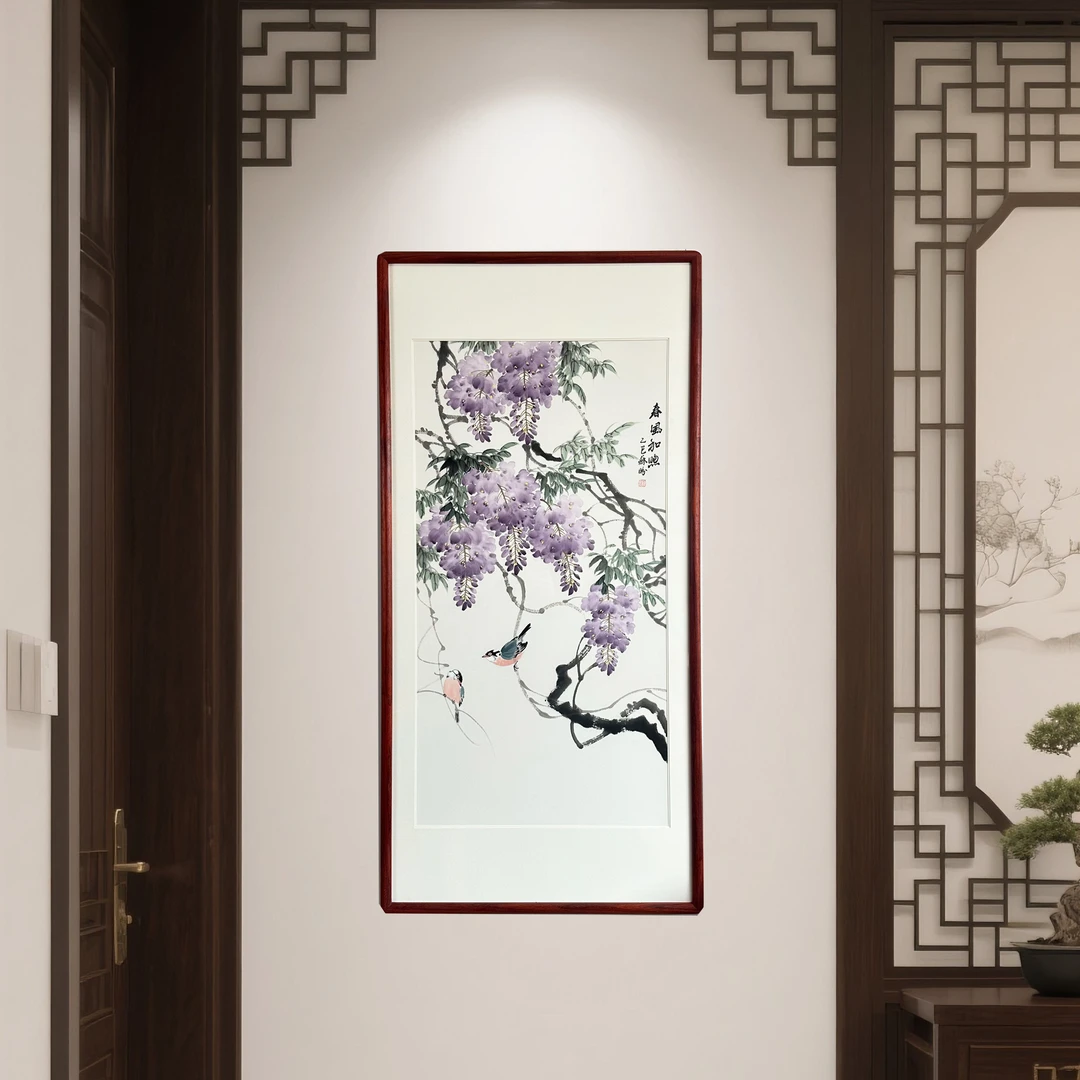文创类装饰画（春风和照）适合玄关书房挂画133cmx65cm