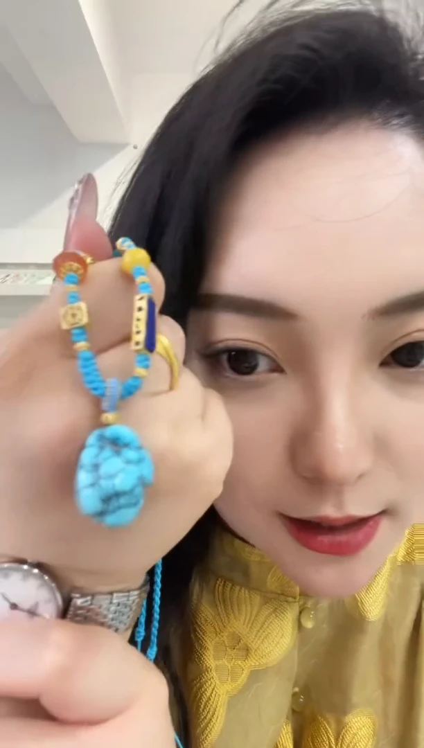 绿松石未镶嵌项链发货一件