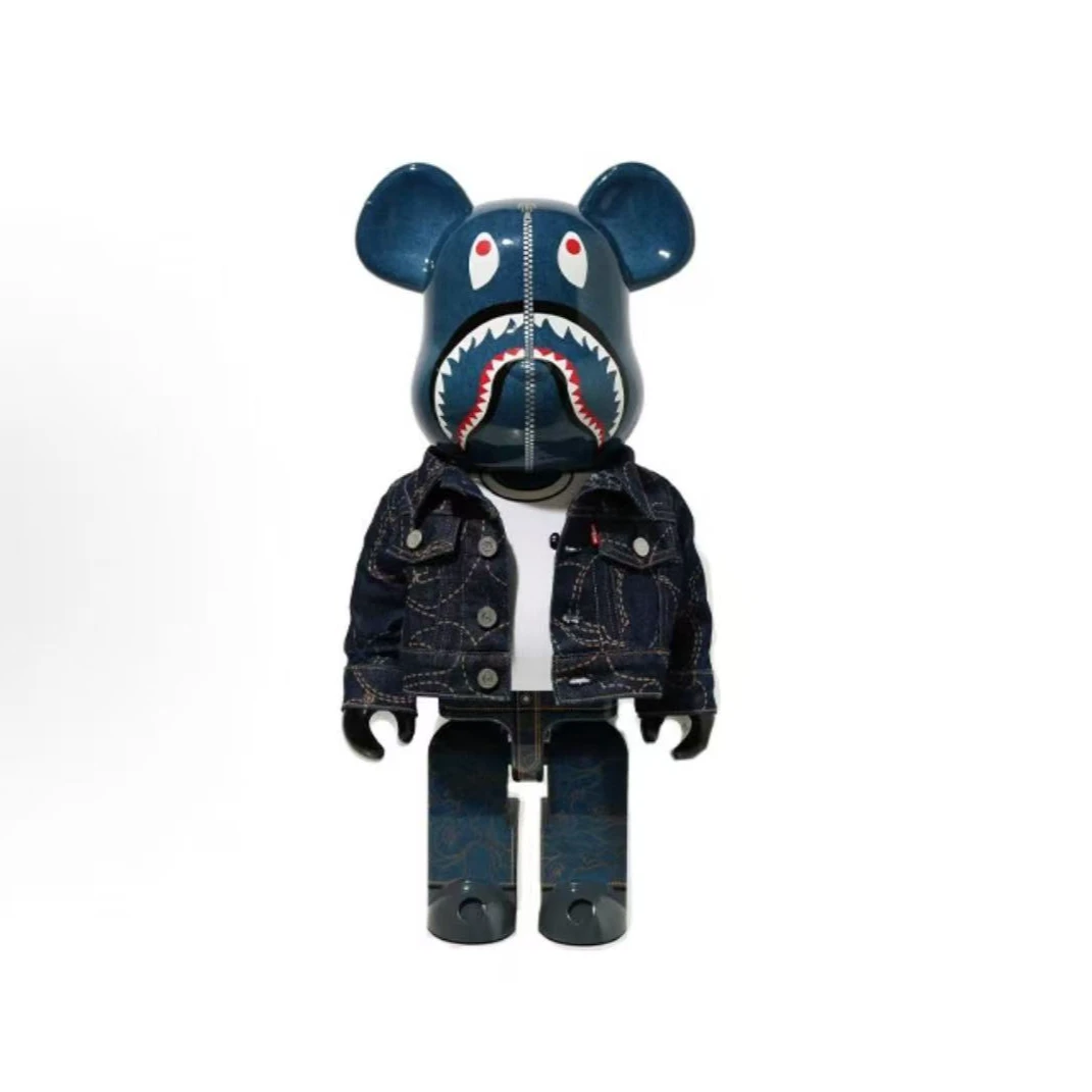 bearbrick积木熊 bape 李维斯 熊王 1000% 双盒