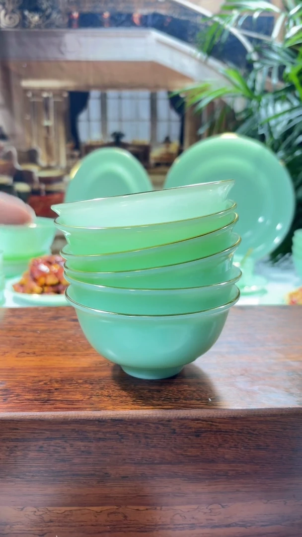 【闪购商品】.... 4.5英寸玉瓷碗6个口径11.5厘米