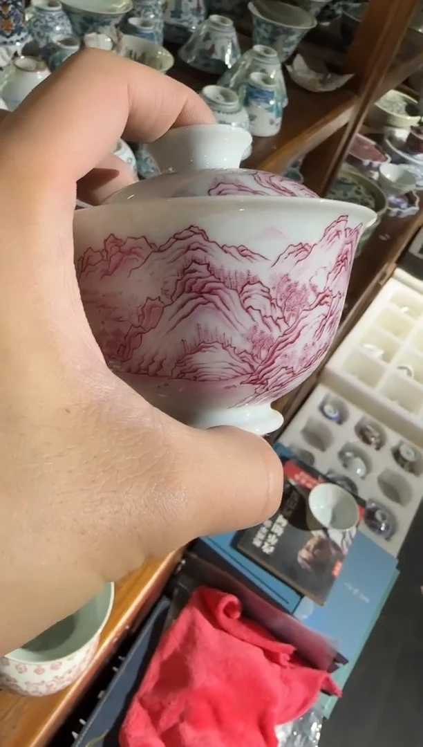 瓷片景德镇瓷器茶器茶杯